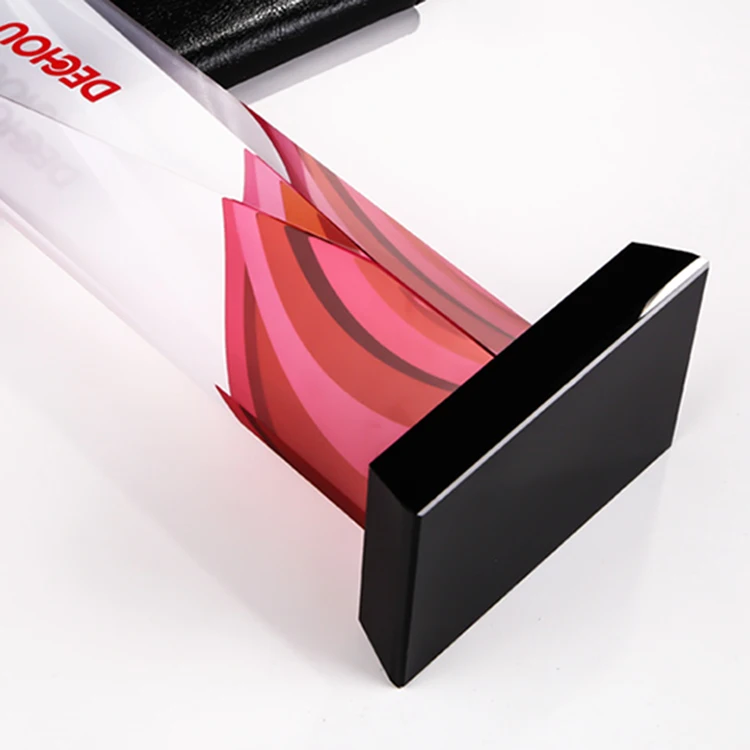 
popular Red Crystal Award Glass Pillar Colored Trophy 