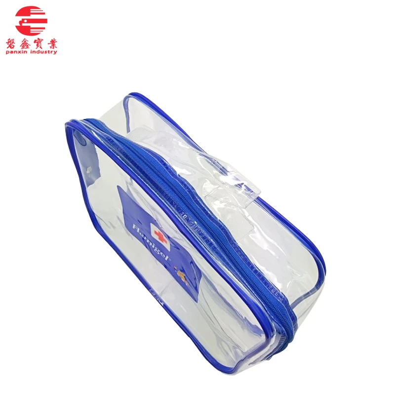 Zip Lock Bag for Medical First Aid Kit Transparent Slider Frosted Plastic Slider PVC Gravure Printing Suit Gift Promotion 1000