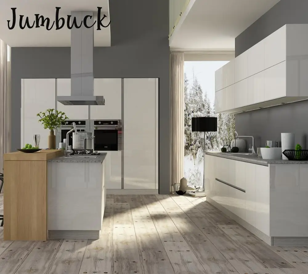 
Factory supplier Quick delivery Professional miami modern designs kitchen cabinet set 