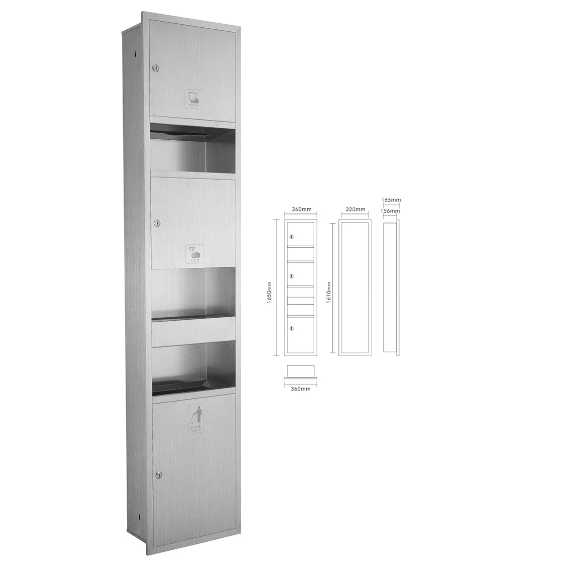 HomeTech оптовая продажа диспенсер для бумажных полотенец и настенная розетка отходов