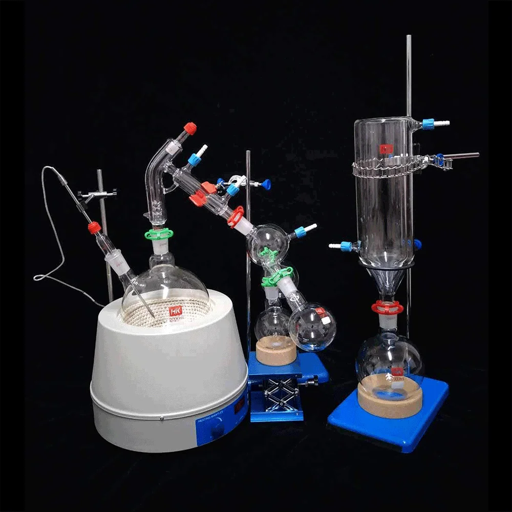 Заводская цена Lab Scale 2L Small Дистилляция на коротком пути Набор стеклянной посуды