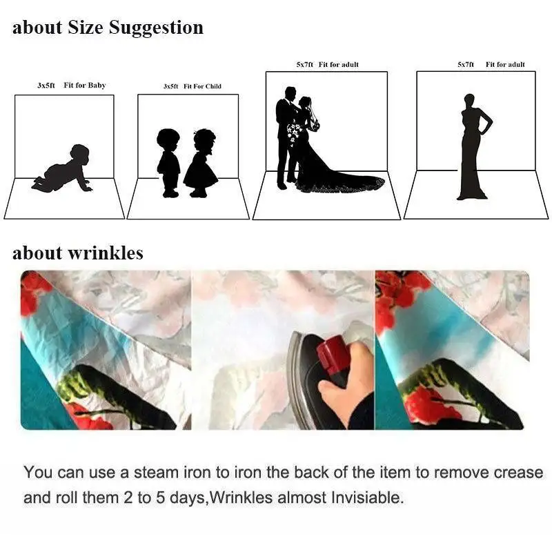 Wood Wall Vintage Vinyl Photography Backdrop Photo Background Studio Prop 5x7ft/3x5ft/3x3ft