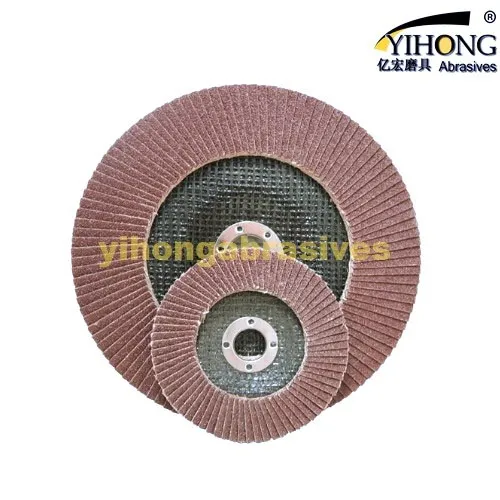 115 mm 60 grit  aluminium oxide flap disc for grinding and polishing