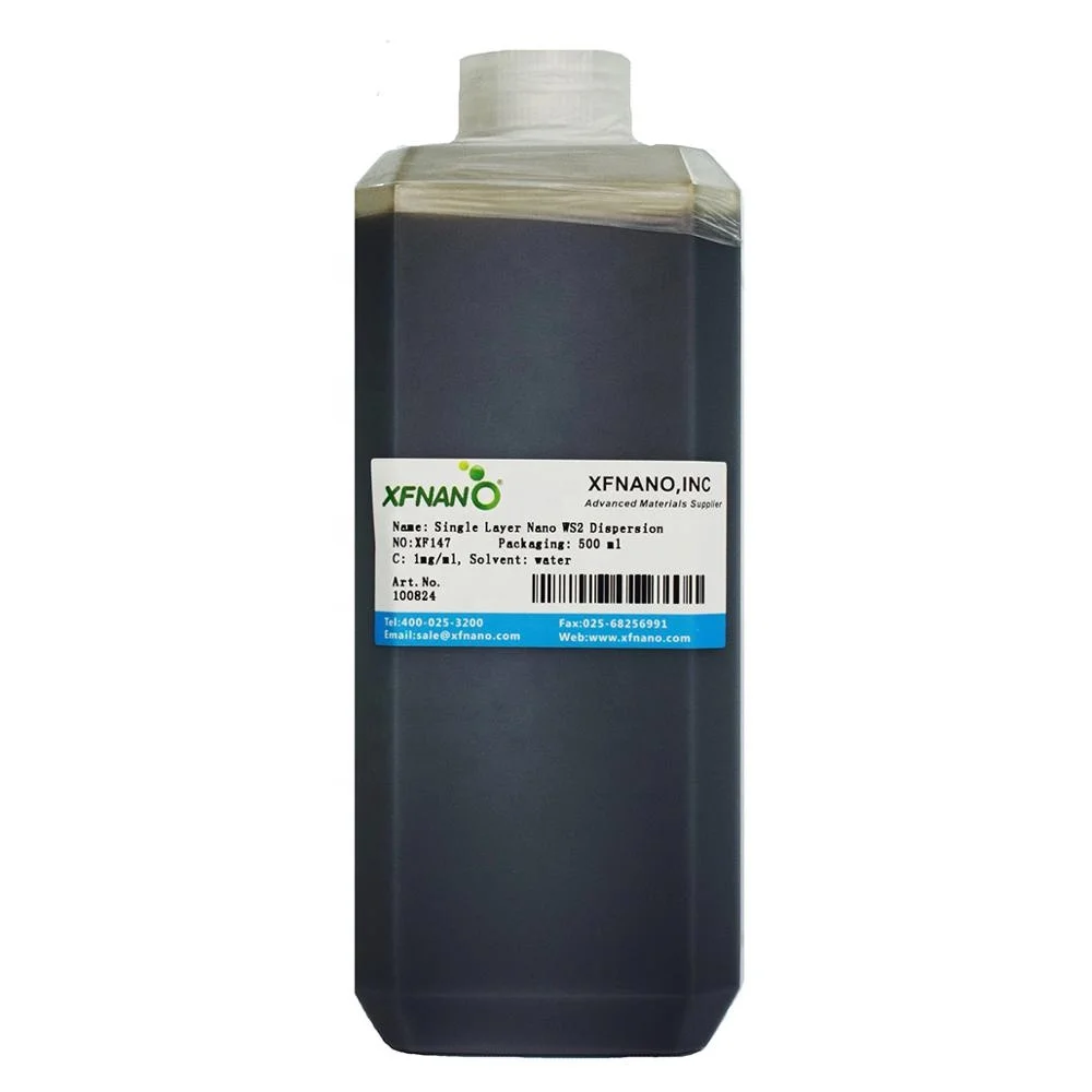 Single Layer Nano Tungsten Disulfide Dispersion Price Monolayer WS2 Solution for Lubricant 1mg/ml