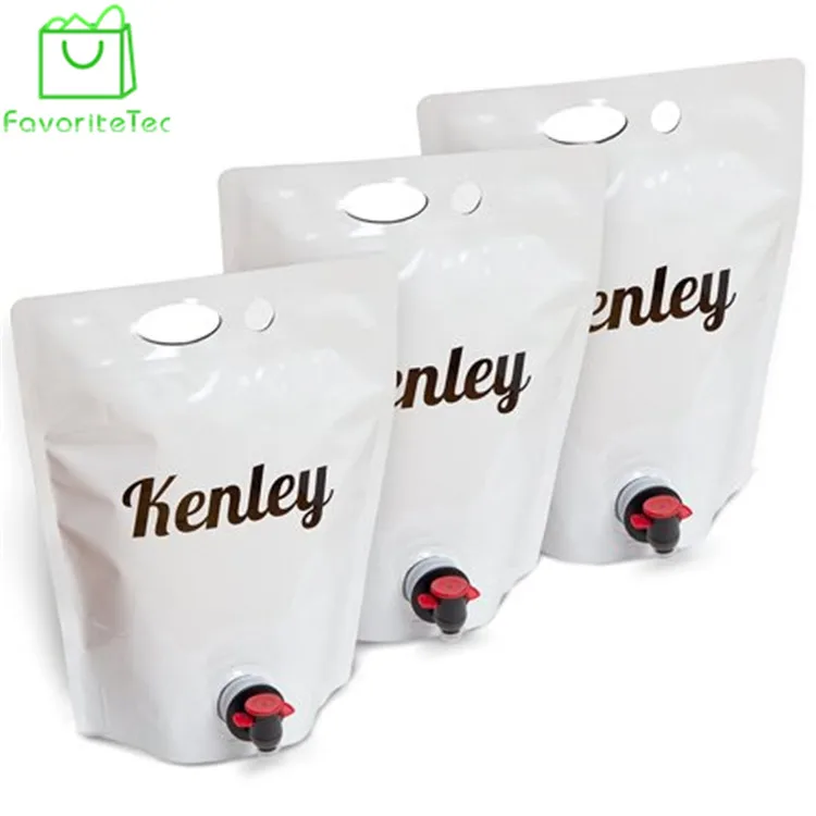 Eco friendly 3l bag in box wine juice empty bag in box