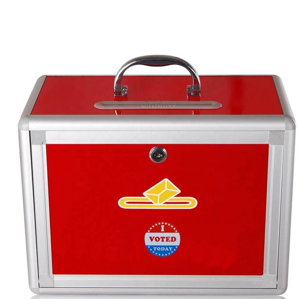 Hybsk I Voted Today with Red, White, black and Blue Circle Stickers 1.5 Inch Round 500 Labels Per Roll