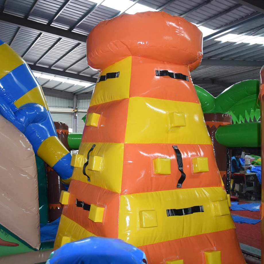 inflatable lizard trampoline amusement park game made of 0.55mm PVC
