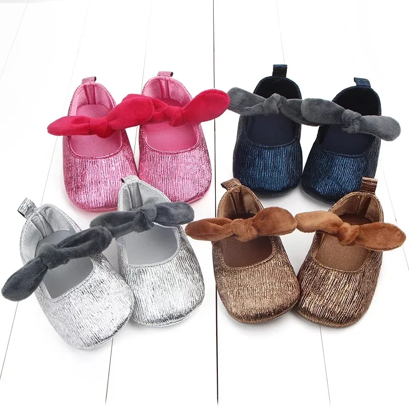 Fashion casual cotton children dress shoes sequin newborn baby girl shoes