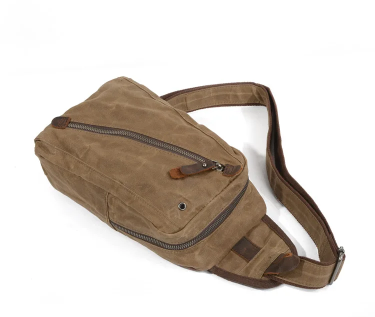 canvas shoulder bag  large capacity male bag single breast bag