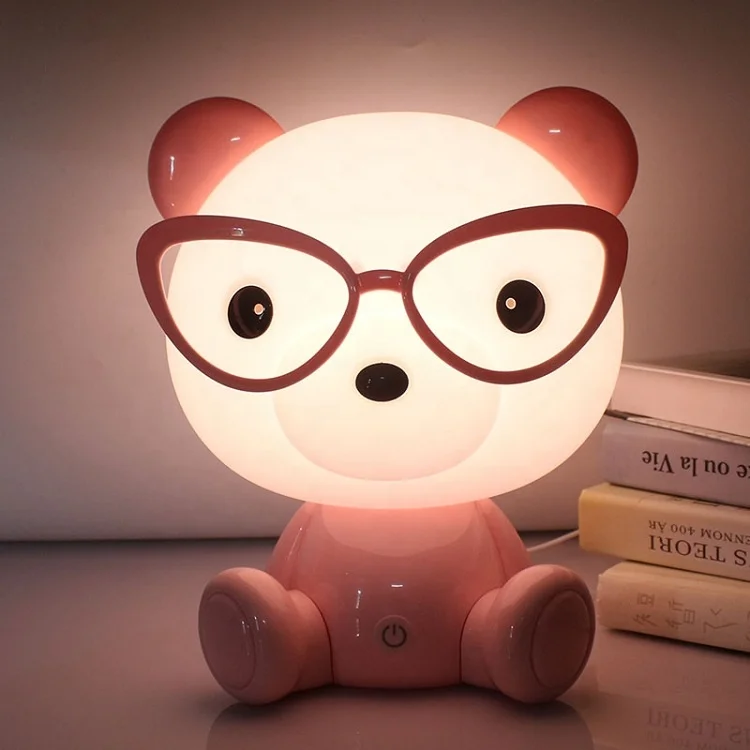 Small size BB bear night light eye protection children bedside lamp
