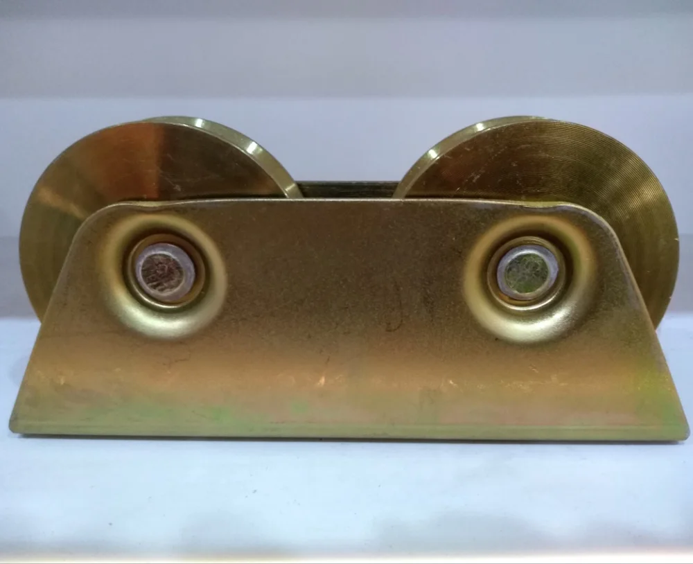 Trapeziodal Triangular Pulley/Gate wheel/Door roller(with 2 wheels plus bracket)