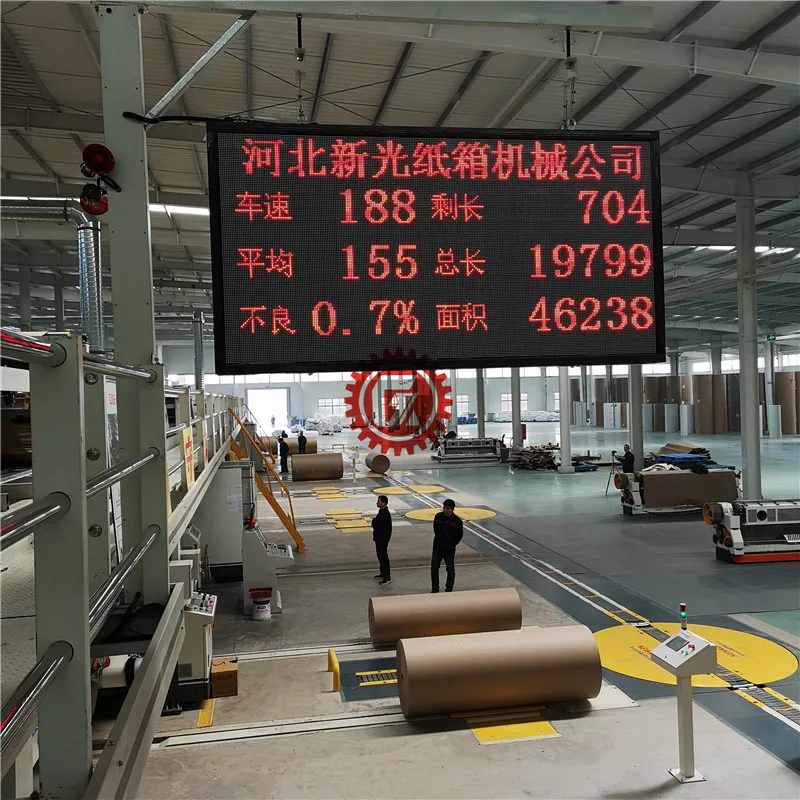 Высокоскоростная картонная машина, линия по производству гофрированных бумажных коробок