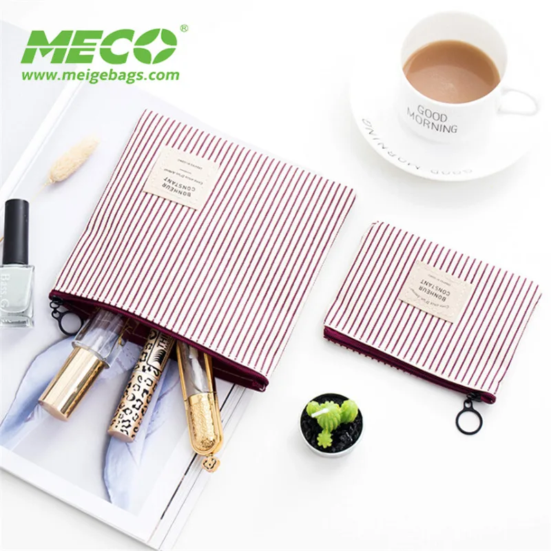 Плотная Холщовая Сумка для хранения, женская косметичка для макияжа