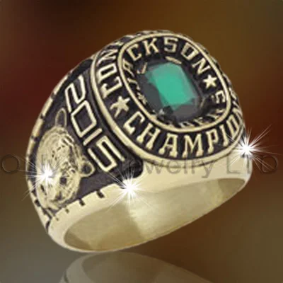 antique 18K gold Plated Graduation 3D printer custom Champion ring design football ring sports championship ring for Sports Team