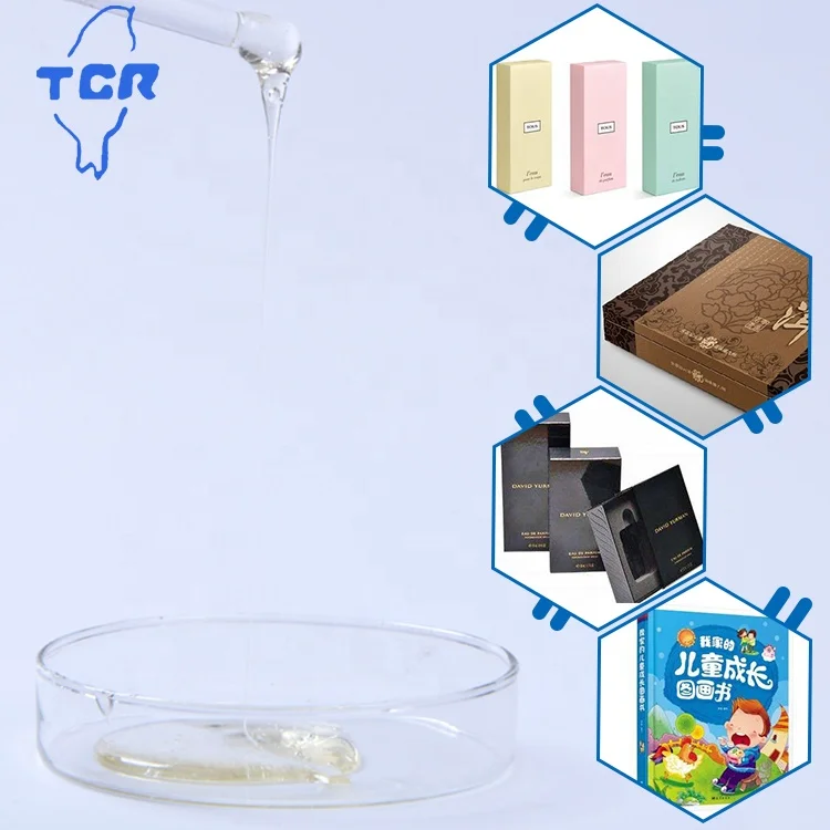 
cheap price high quality UV varnish for top coating offset printing and cardboard uv curing varnish uv gloss oil free sample TCR 