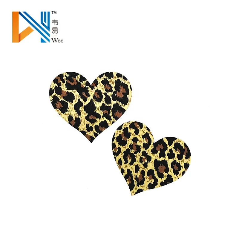 Сексуальное нижнее белье аксессуар леопардовым принтом груди Поднимите вверх наклейка Ниппель патч
