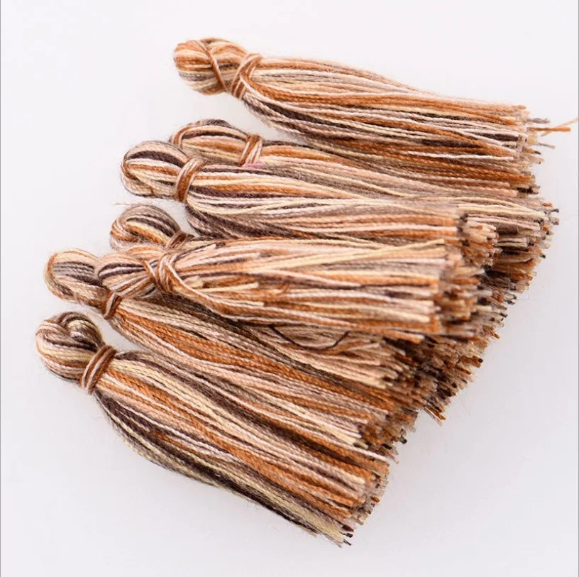 Китай завод хлопок полиэстер разноцветные кисти Бахрома