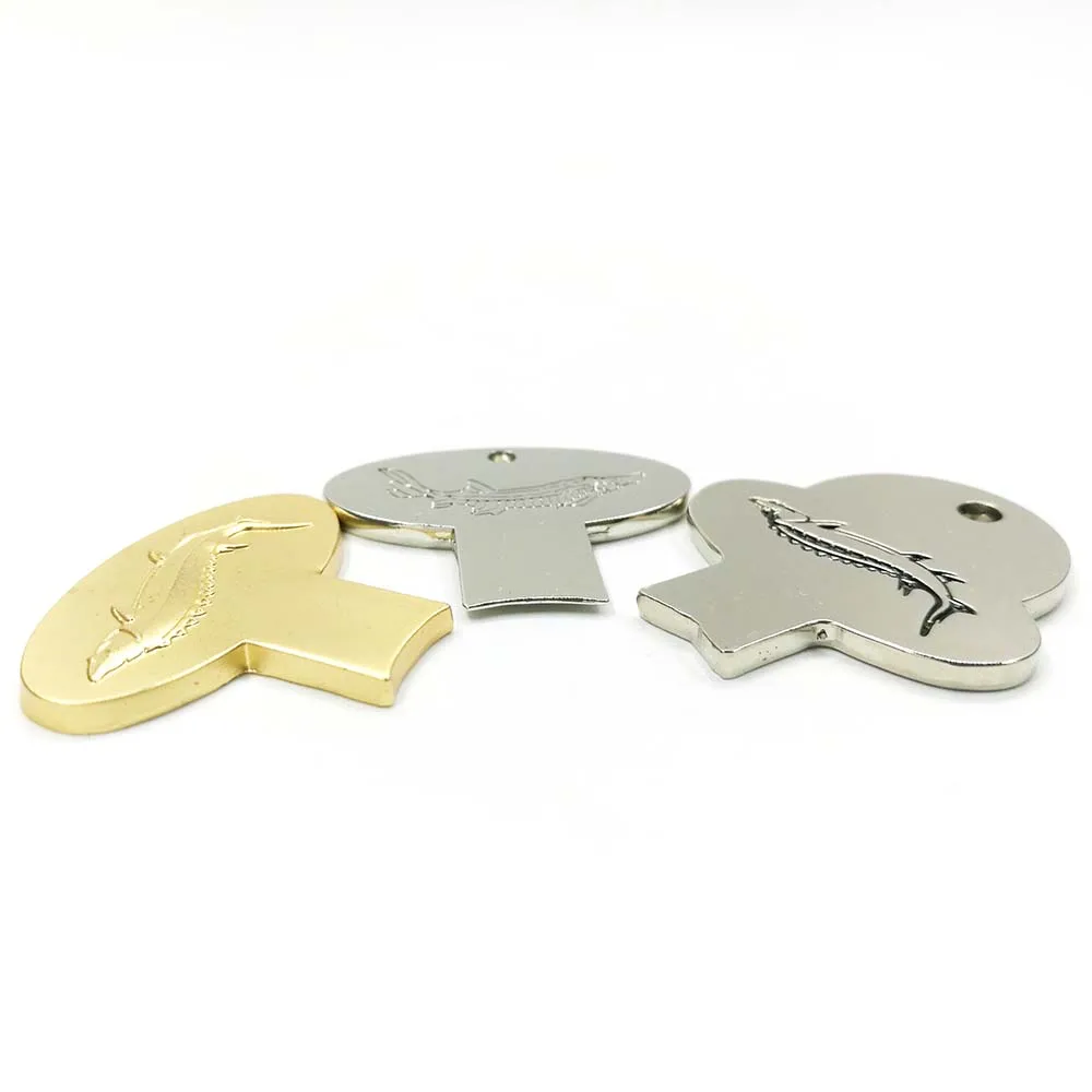 Золотистый, серебристый металлический консервный нож с логотипом на заказ