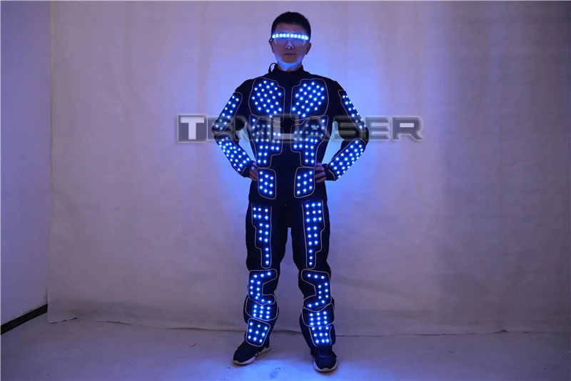 LED Robot Costume LED Dance suit Performance Luminous Clothing For Men Women DJ Show Light Clothing
