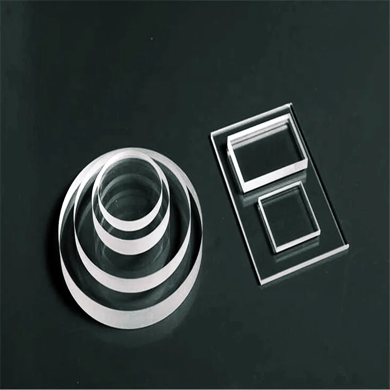 3mm round transparent tempered glass discs