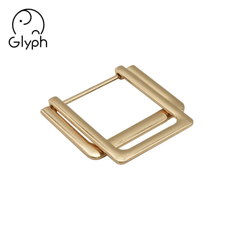 Wholesale belt accessories metal zinc alloy handbag double d ring buckle for strap