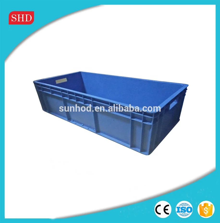 Eco-friendly agricultural vegetable moving plastic crates turn over container Professional and Reliable Crate Box container