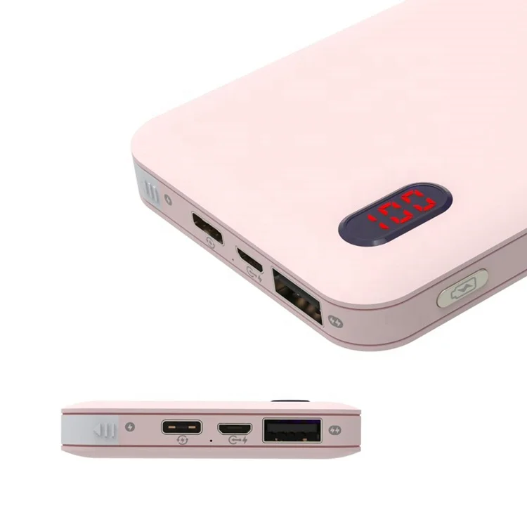New technology consumer electronics 10000mah fast charging power banks with dual way input
