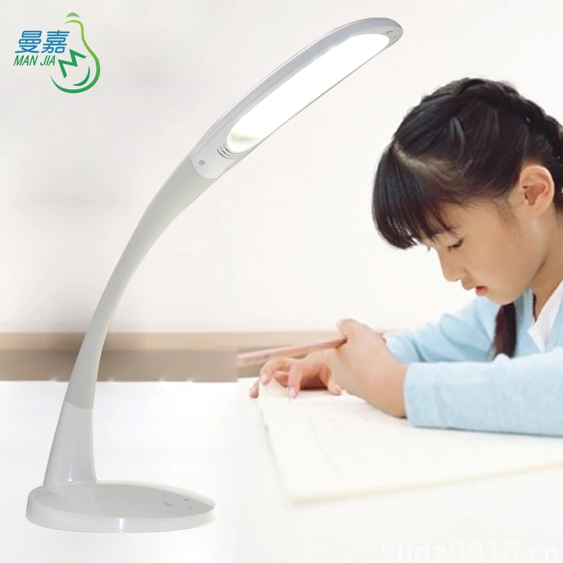 Modern eye protect study lamp 12v dimmable flexible gooseneck study reading led desk lamp with usb charging port for kids