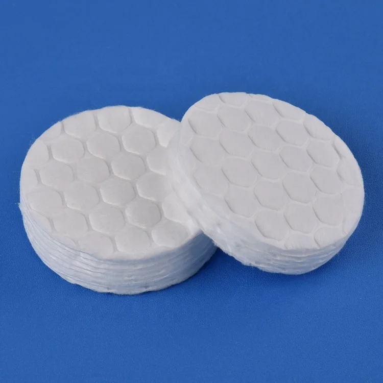 Women dry face cosmetic natural pure remover absorbent exfoliating facial makeup round beauty cotton pads