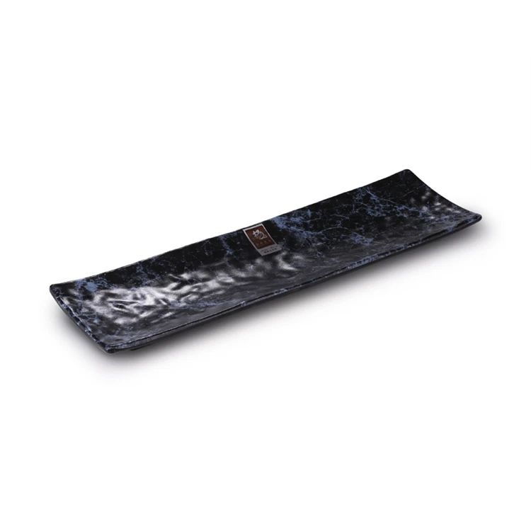Melamine Japanese rectangle plastic food sushi serving trays