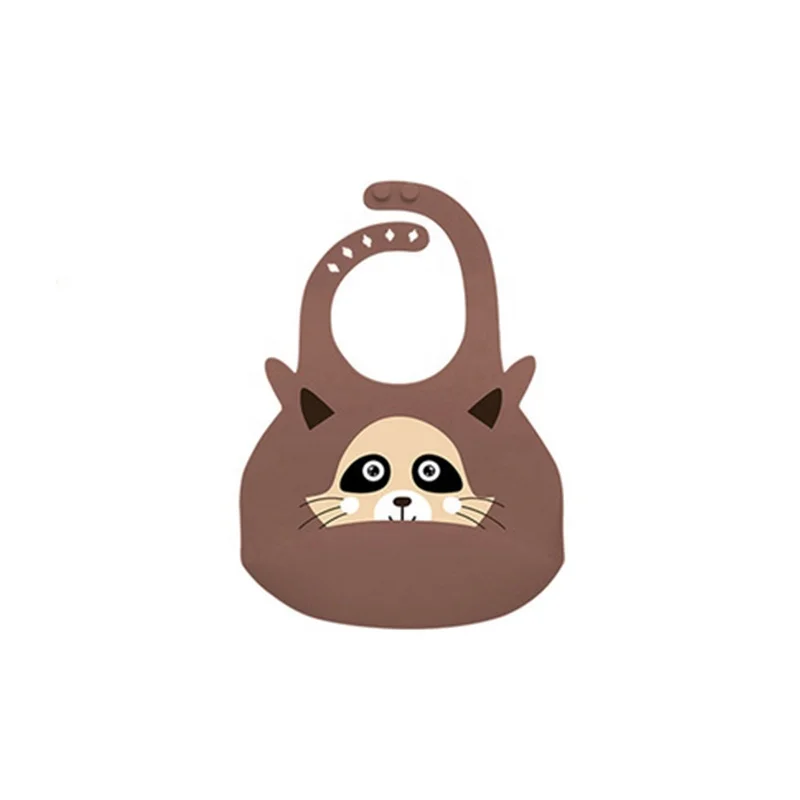 Custom printed милый мультфильм Регулируемая передник для кормления Слюна