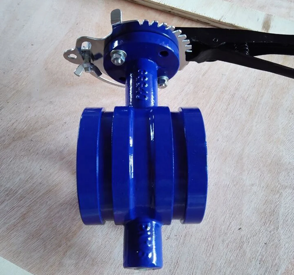 Chinese manufacturer Shouldered Butterfly Valve with Lockable handle