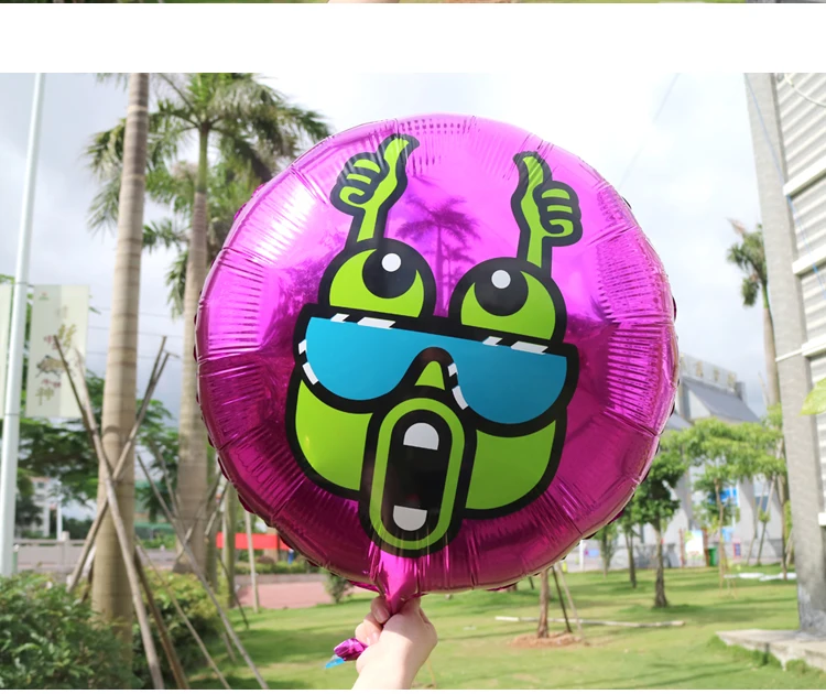 
23 inch Rock and roll style frog aluminum foil balloons lift off helium foil balloons 