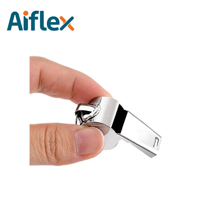 
Logo Carved Stainless Steel Referee Whistle Wholesale 