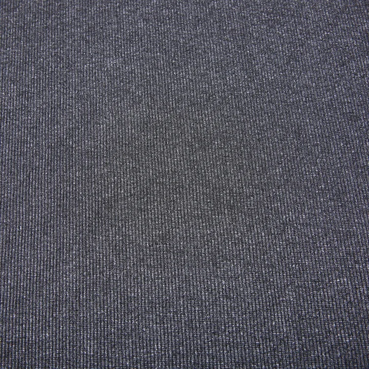 Buy knitted 94% polyester 6% spandex stretch rib fabric composition knitted fabric for t-shirt