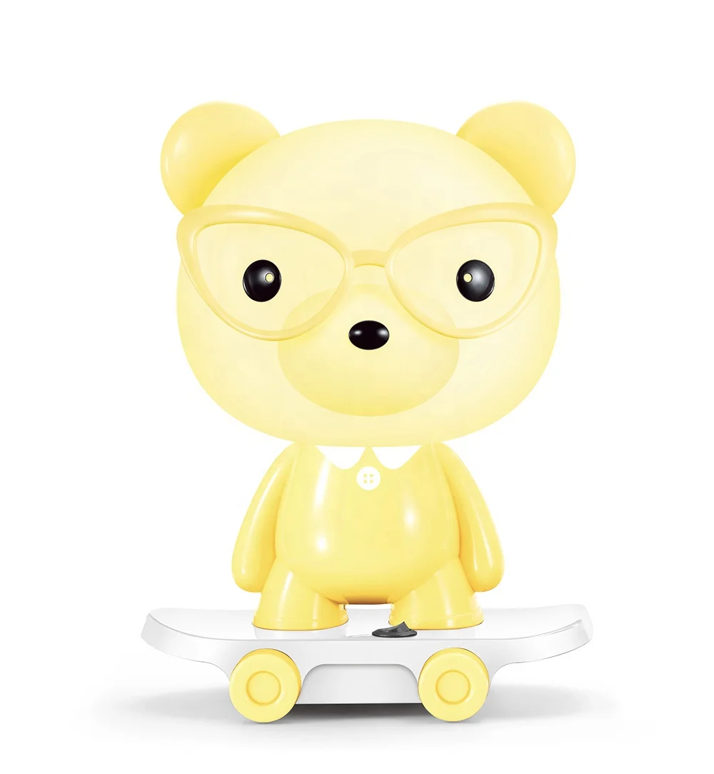 Small size BB bear night light eye protection children bedside lamp