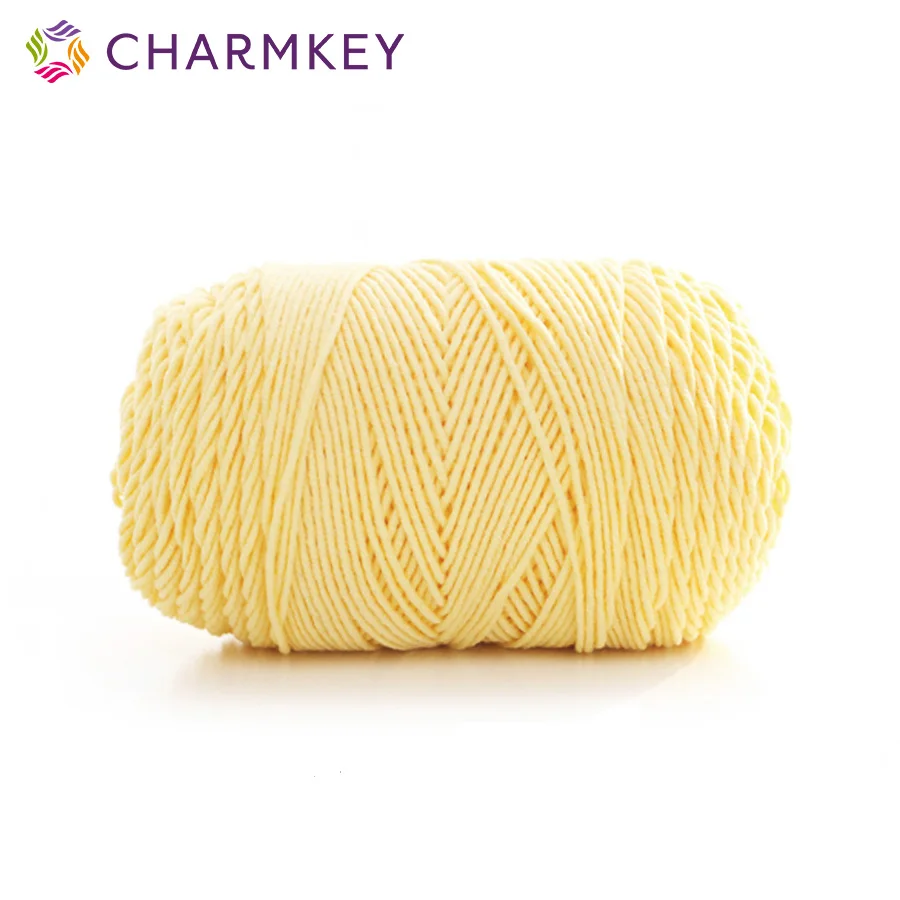 Оптовая продажа от производителя, пряжа для вязания, хлопчатобумажная Радужная цветная пряжа для вязания крючком