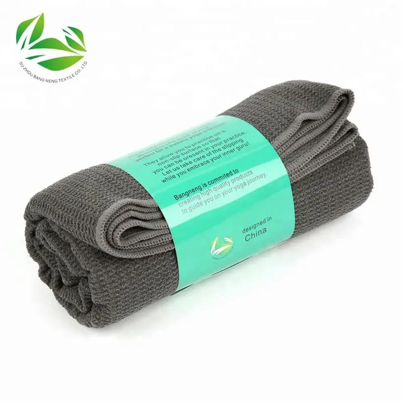 Микрофибра черный безопасный вафельный ткань сессий Мат Полотенце для йоги