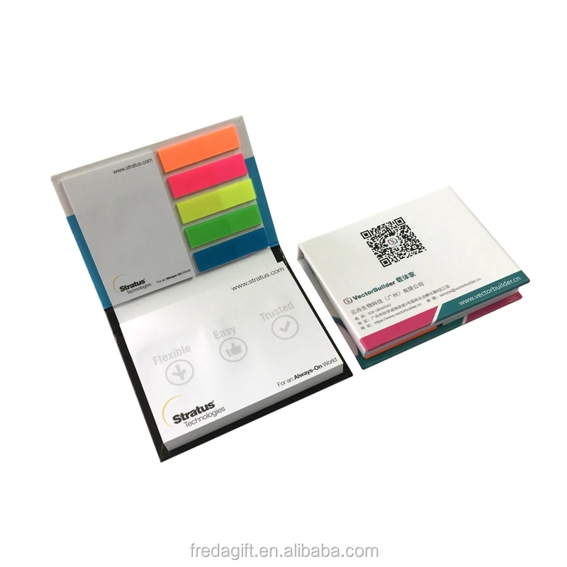Hot sale promotion OEM custom self adhesive paper memo pad/notebook with sticky notes