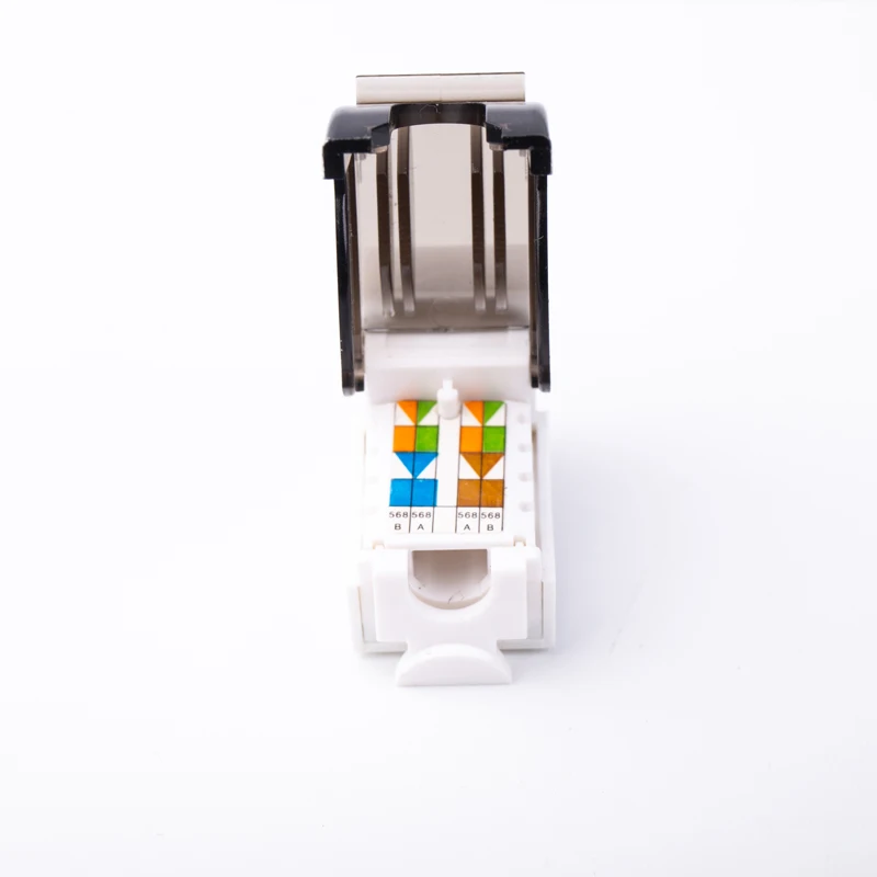 Китай поставщиков 8P8C 90 градусов неэкранированный rj45 rj11 utp cat5e cat6 cat6a keystone jack