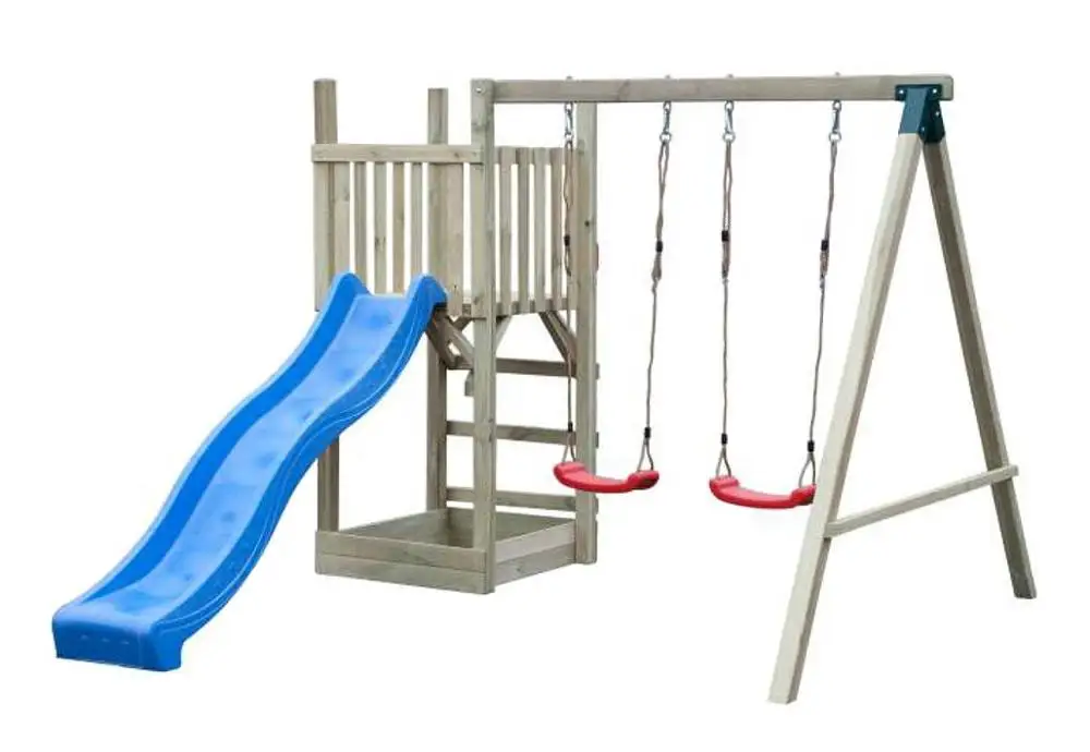 
wood climbing frame wood swing set for outdoor playground 