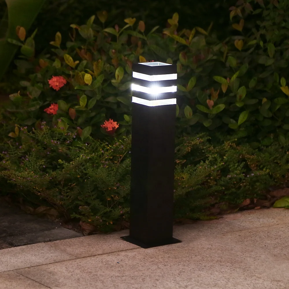 Fast Shipping Outdoor Landscape Lawn Aluminum Waterproof IP55 40CM 60CM Height LED Bollard Light