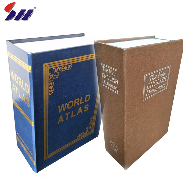 Опционные размеры OEM скрытый секретный многоцветной узор диверсии словарь Книга Безопасный с ключом замок