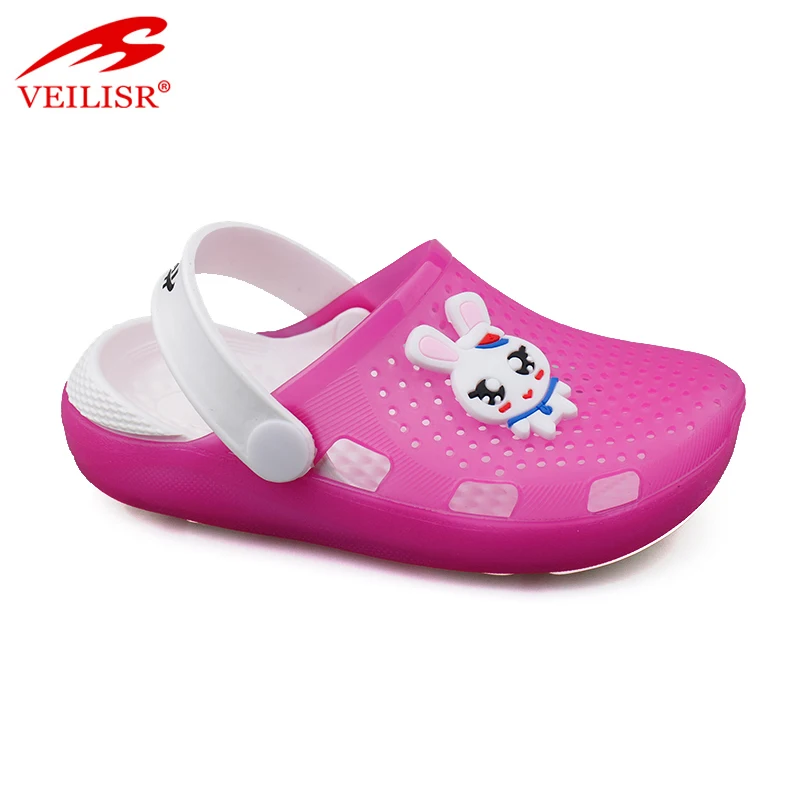 
Outdoor summer beach clear PVC upper children sandals kids clogs 