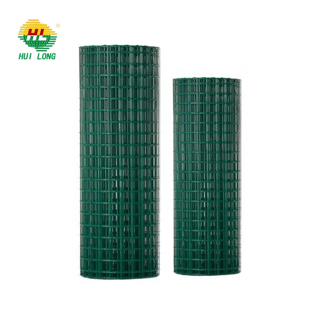 Сварная проволочная сетка голландского типа, зеленые ПВХ покрытые железные проволочные сетчатые рулоны