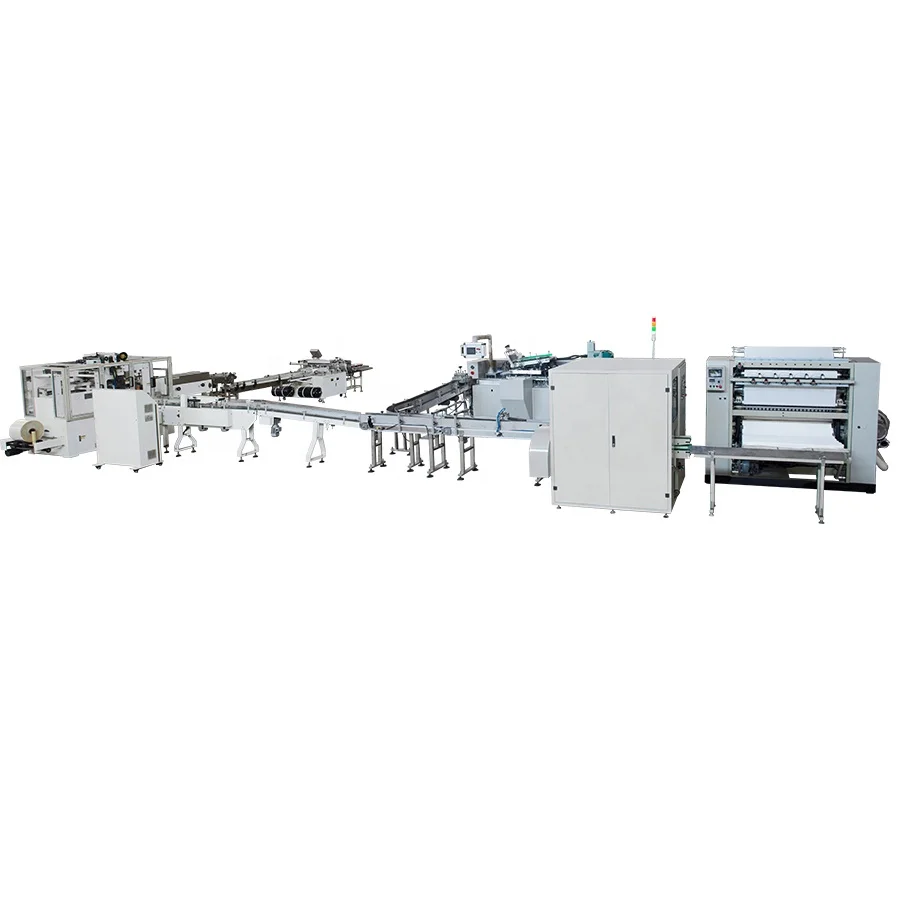 Bag Drawing Cartoon Box Type Facial Tissue Converting Machine Production Line