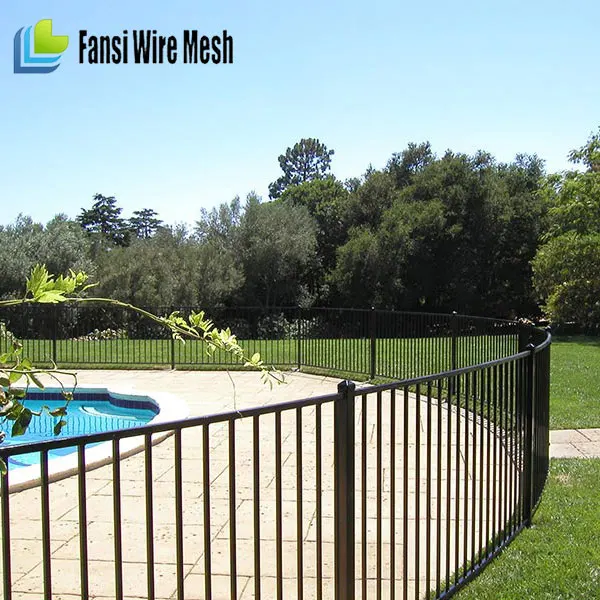 Factory 3rails outdoor residential retractable pool fence panels
