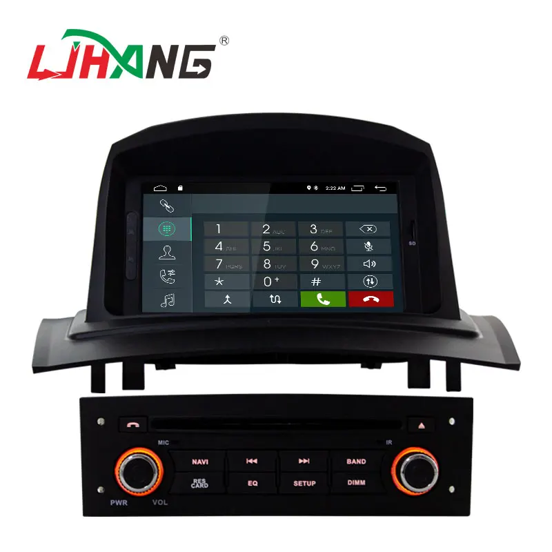 LJHANG 1din touch screen android 12 car dvd player  For Megane Fluence 2002-2008 Multimedia  Radio gps navigation audio system