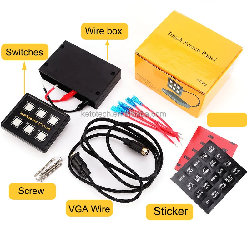 Напрямую с фабрики морской Лодка Караван 12 В в сенсорный экран переключатель панель