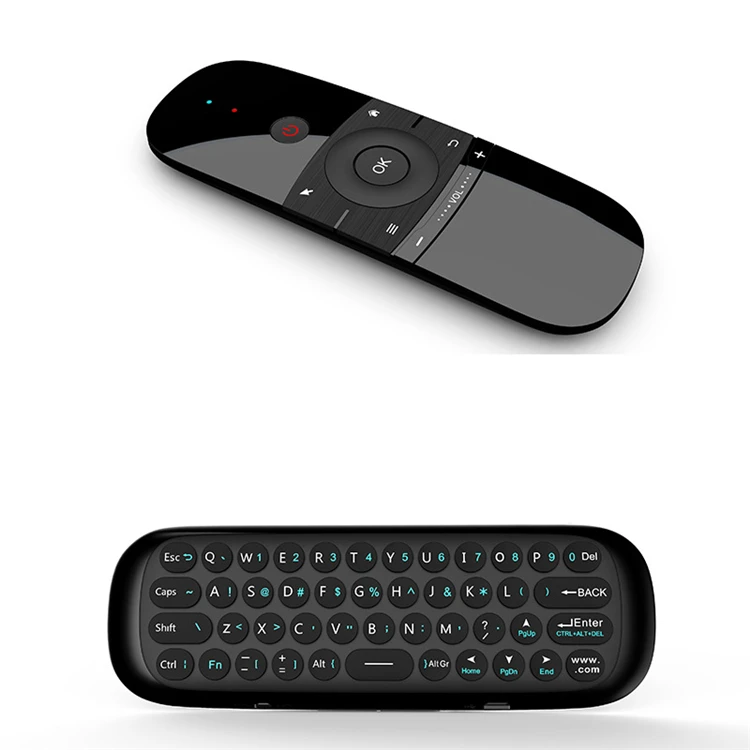 W1 2.4G Air Mouse Wireless Keyboard Remote Control Infrared Remote Learning 6-Axis Motion Sense Receiver for TV TV BOX PC